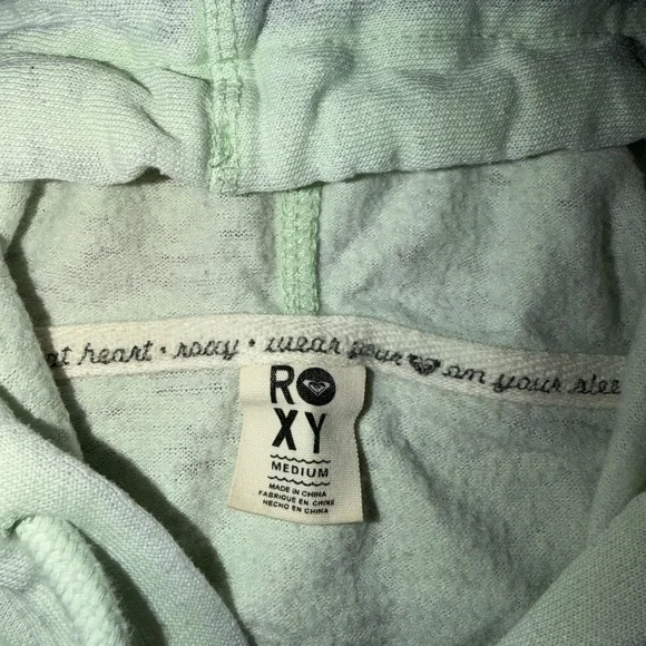 Roxy 'Love Life' Zip Hoodie - Pale Mint - Picture 4 of 4